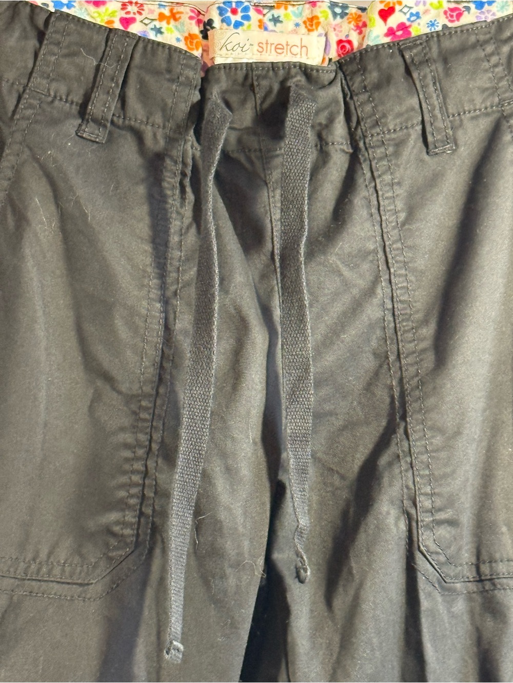Koi Stretch Black Scrub Pants Size Small - Picture 5 of 9